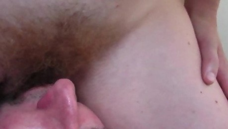 Drinking piss and Facesitting - Grinding from a hairy pussy