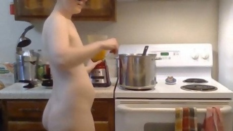 Hairy Ginger Makes Ginger Carrot Soup! Naked in the Kitchen Episode 34