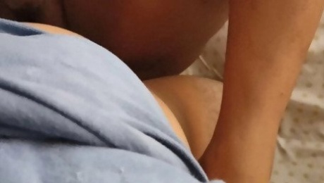 creampie my husband cums inside me, first I masturbate and I get very wet and lubricated