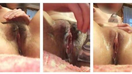 The girl shaves her pussy, shaved pussies close-up. Russian hairy pussy, unshaved cunt
