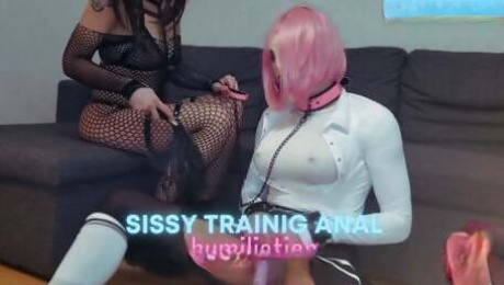 sissy training, I transform my husband into a real sissy. I fuck him and make him suck like a slut!