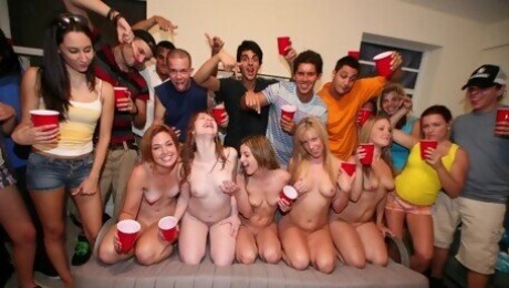 COLLEGE RULES - Teen Orgy In Dorm Rooms Featuring Katie King, Hailey Xoxo, Jessica Heart & Others