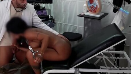 Perverted doctor fucks his patient and cums in her mouth