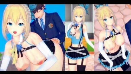 [Hentai Game Koikatsu! ]Have sex with Big tits Vtuber Mirai Akari.3DCG Erotic Anime Video.