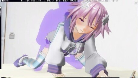 3D HENTAI Creampie Neptunia in the ass