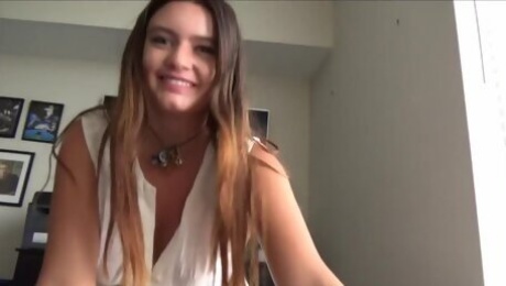 Lustful Hippie teen crazy sex video
