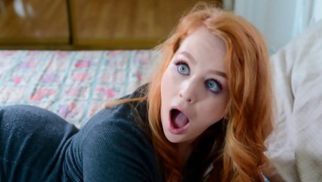 Video  Sensual redhead hottie Lucy Foxx fucked in the doggy style pose